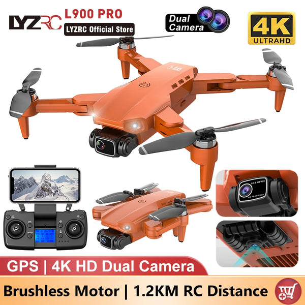 LYZRC L900 Pro GPS Drone – 4K Dual Camera 5G WiFi Foldable FPV Quadcopter