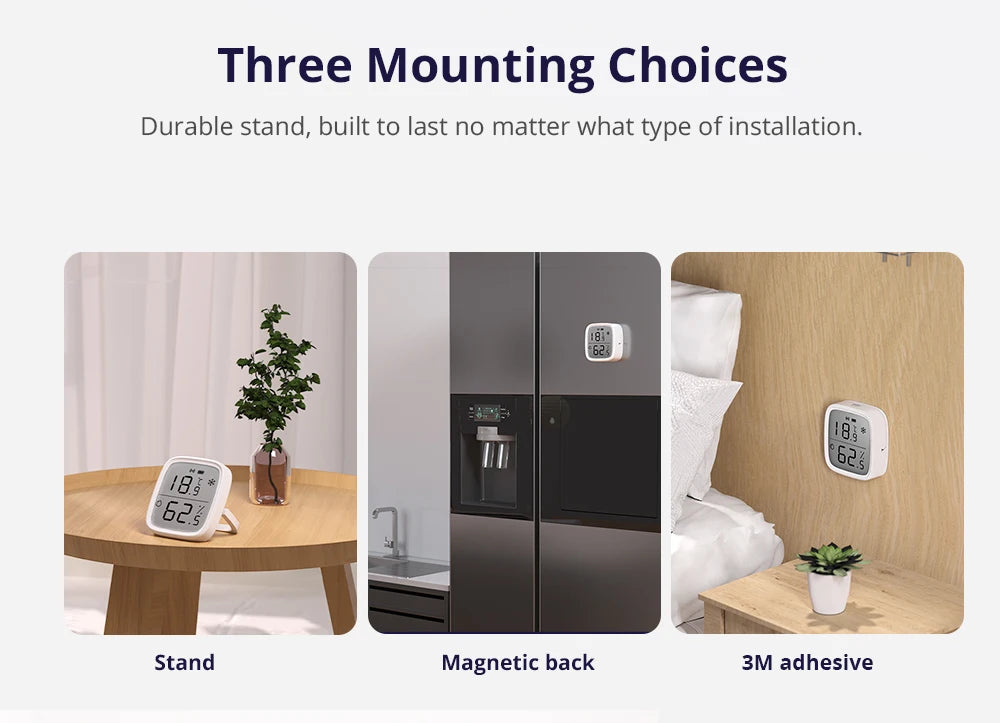 SONOFF SNZB-02D Zigbee Temperature & Humidity Sensor – LCD Display, Works with Alexa & Google Home