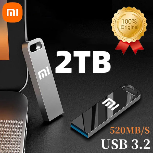 Xiaomi 2TB USB 3.2 Flash Drive – Metal Dual Type-C Memory Stick, Waterproof High-Speed SSD