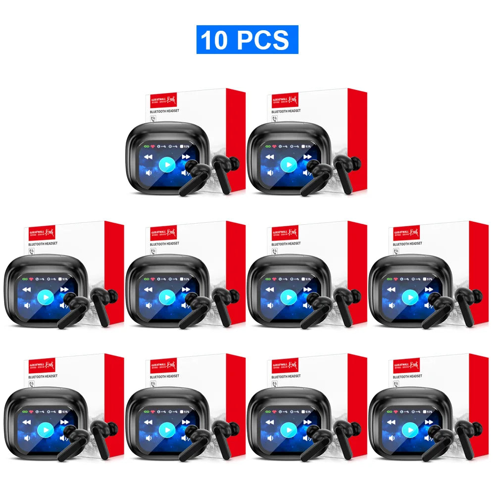 GREATWALL TWS Bluetooth Earbuds – LCD Touch Hi-Fi Stereo