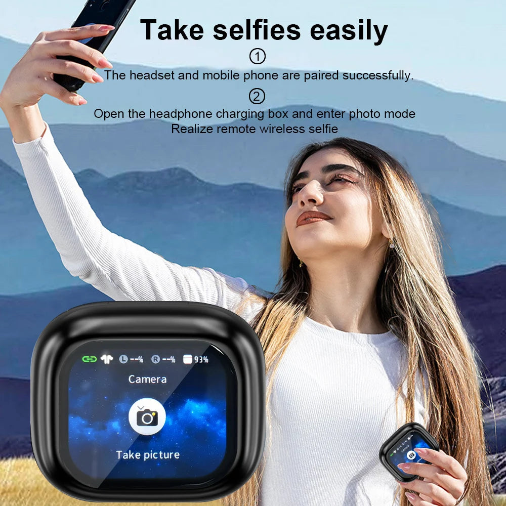 GREATWALL TWS Bluetooth Earbuds – LCD Touch Hi-Fi Stereo