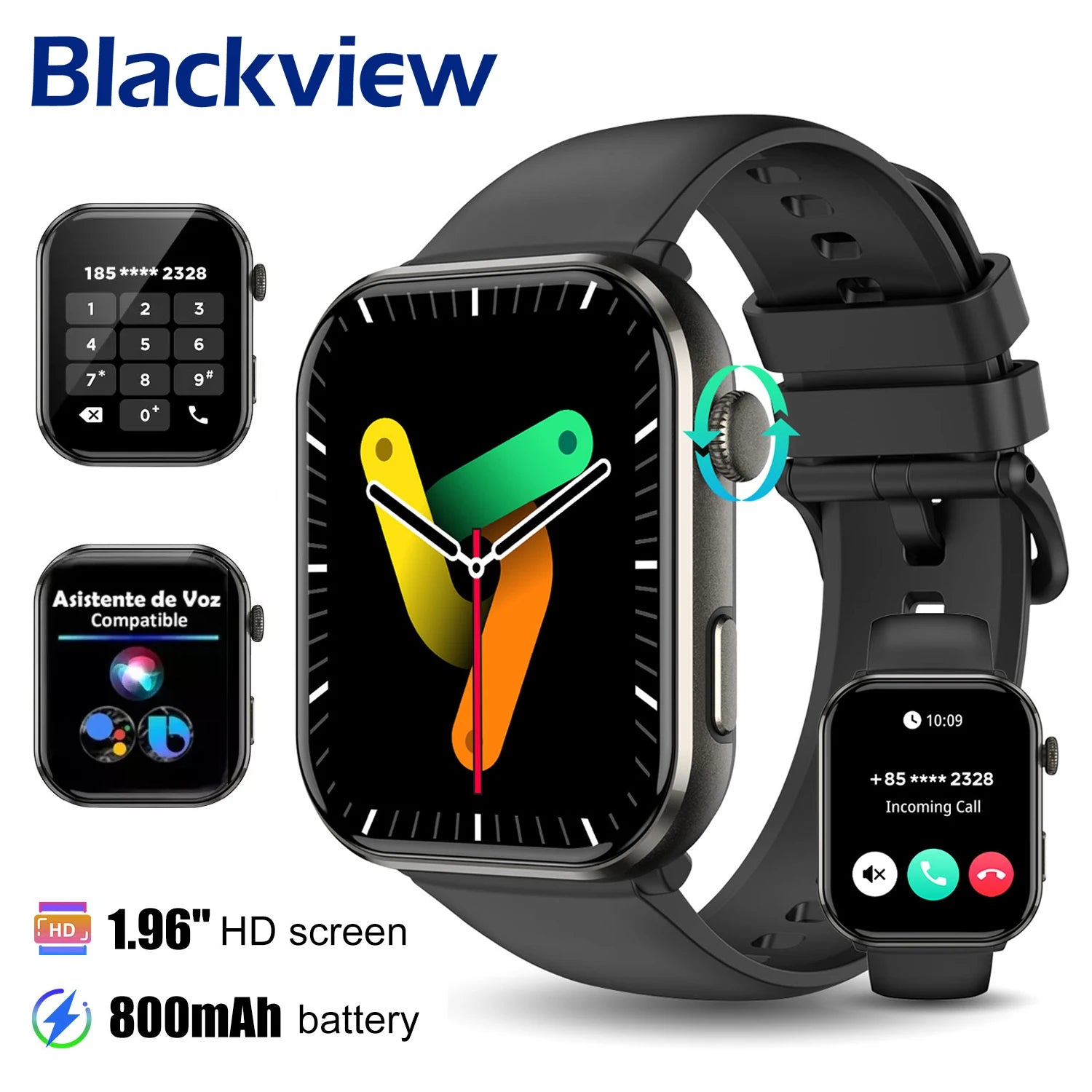Blackview R60 Smartwatch 2025 Bluetooth Call AMOLED