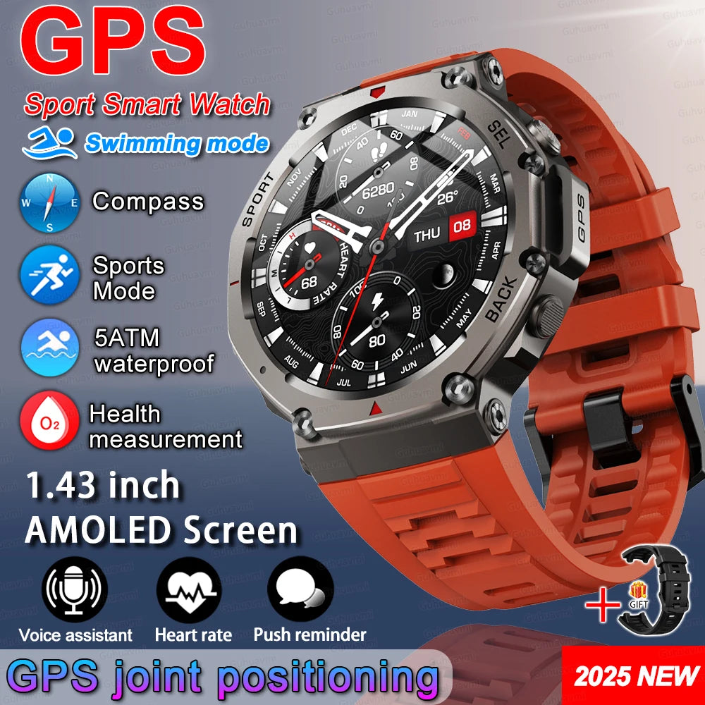 T-Rex 3 Ultra GPS Smartwatch 5ATM Waterproof