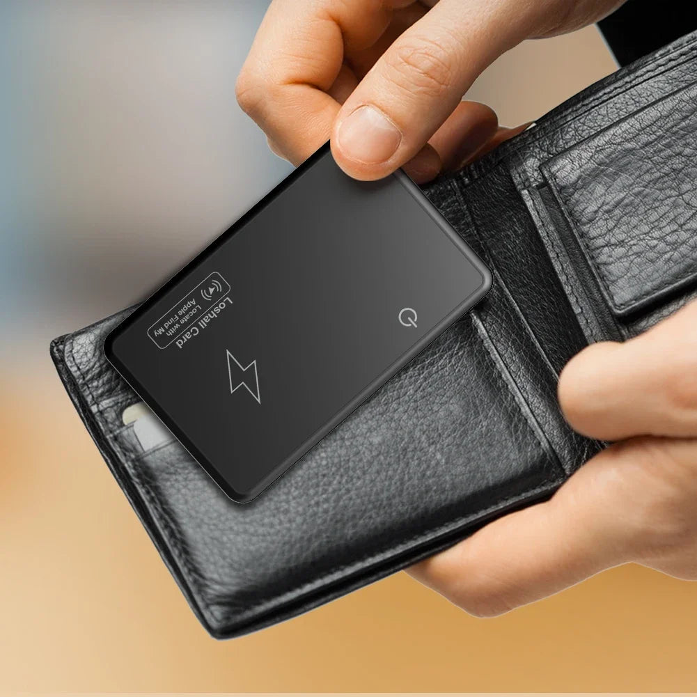 Wireless Wallet Tracker Card – GPS Locator with Apple Find My & Bluetooth