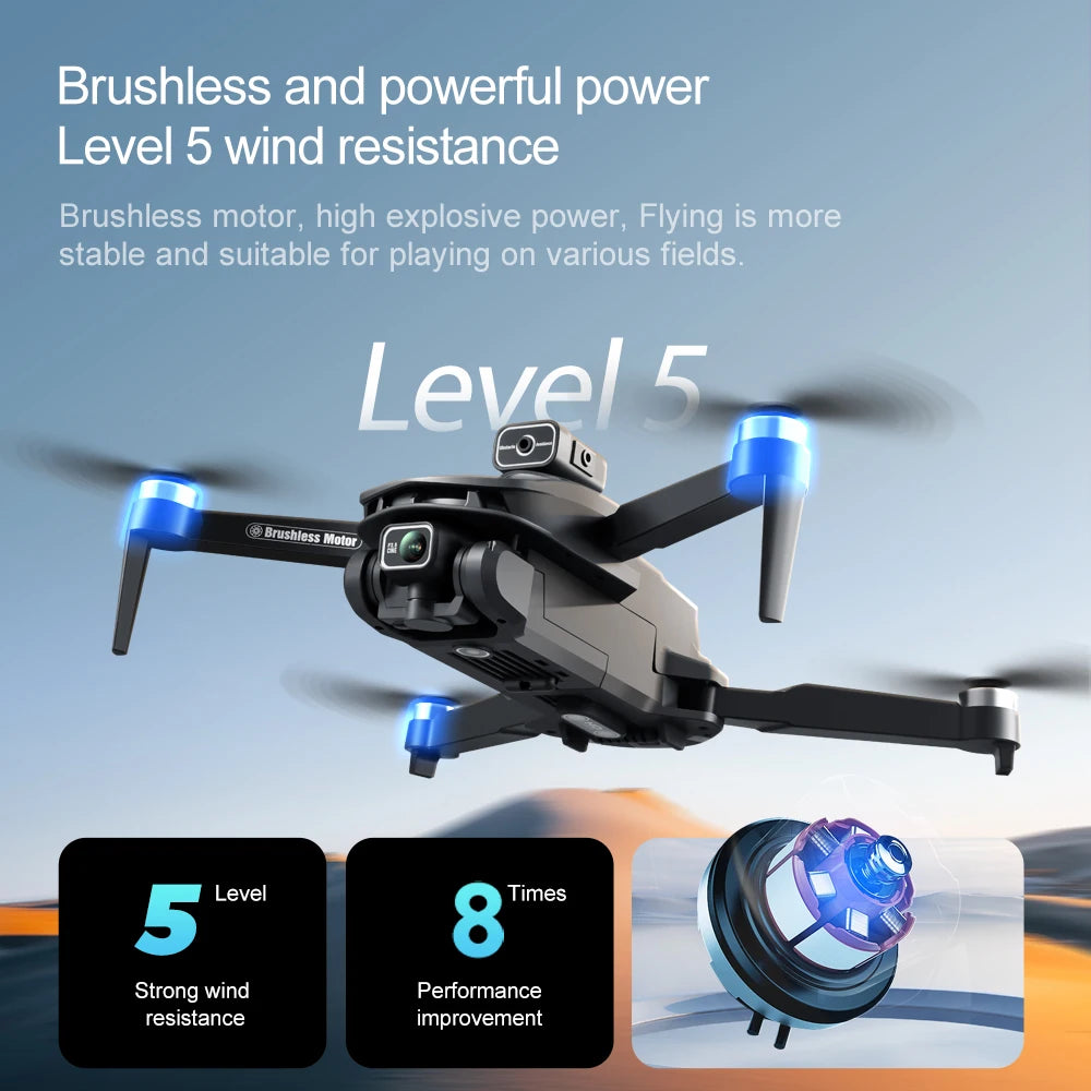 V168 Max 8K GPS Drone – 5G WiFi Dual Camera, 5KM Range, Foldable Brushless Quadcopter