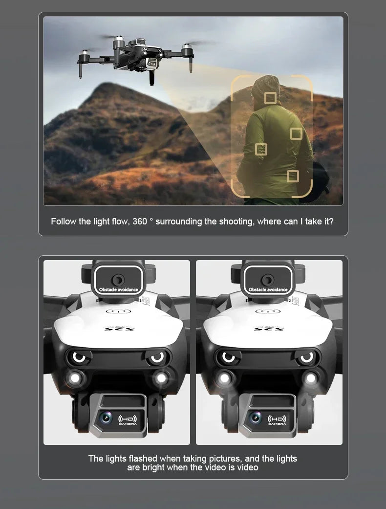 S2S Mini Drone 8K HD Camera Foldable Quadcopter